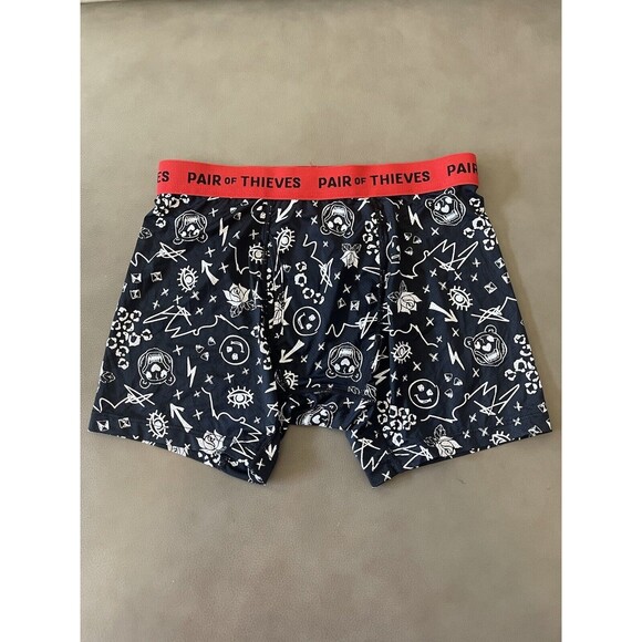 Pair Of Thieves Mens Boxer Brief Set Of Two Prints Sz Sm N W\O Tags - Picture 2 of 7